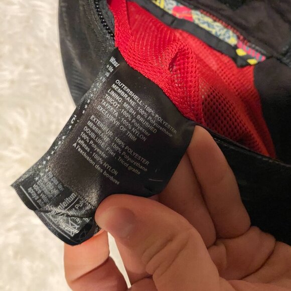 Vintage 90s Burton Dryride Checkered Pattern Flannel Snowpants Small Red Black - Picture 9 of 9